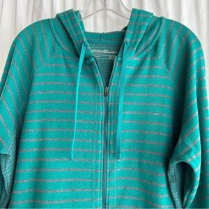 Eddie Bauer Legend Wash Hoodie Sweatshirt Full Zip Size 2XL